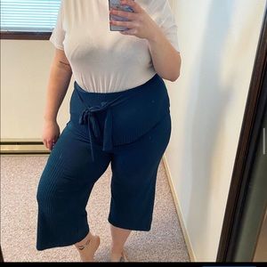 Teal boohoo culotte